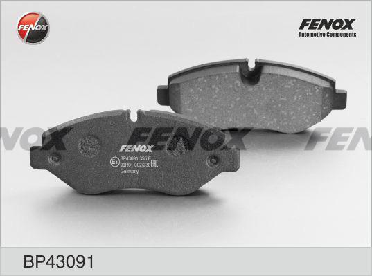 Fenox BP43091 - Тормозные колодки, дисковые, комплект abcparts.ee