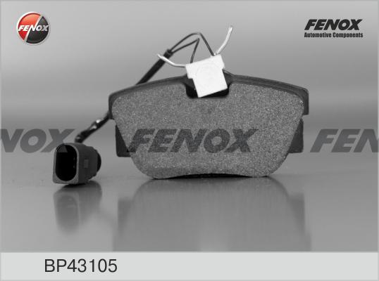 Fenox BP43105 - Тормозные колодки, дисковые, комплект abcparts.ee