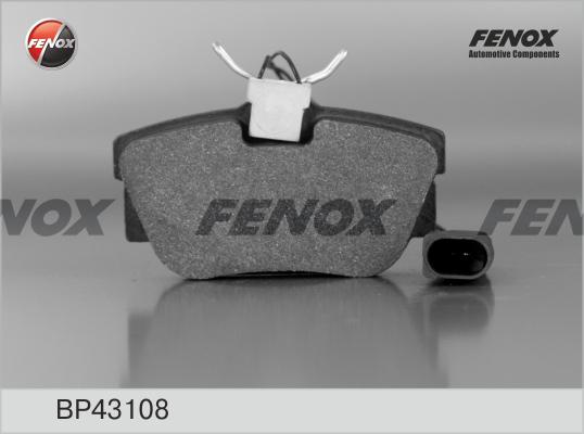 Fenox BP43108 - Тормозные колодки, дисковые, комплект abcparts.ee