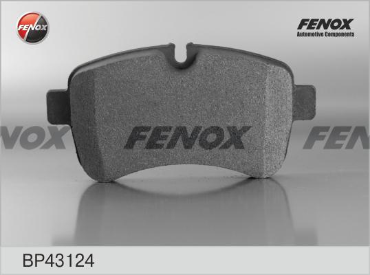 Fenox BP43124 - Тормозные колодки, дисковые, комплект abcparts.ee
