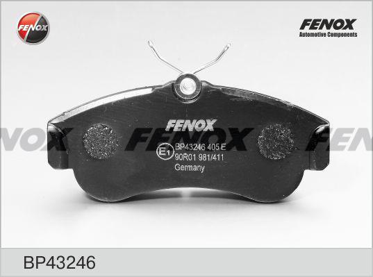 Fenox BP43246 - Тормозные колодки, дисковые, комплект abcparts.ee