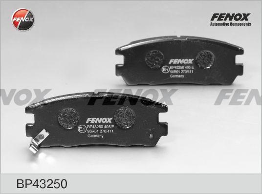 Fenox BP43250 - Тормозные колодки, дисковые, комплект abcparts.ee
