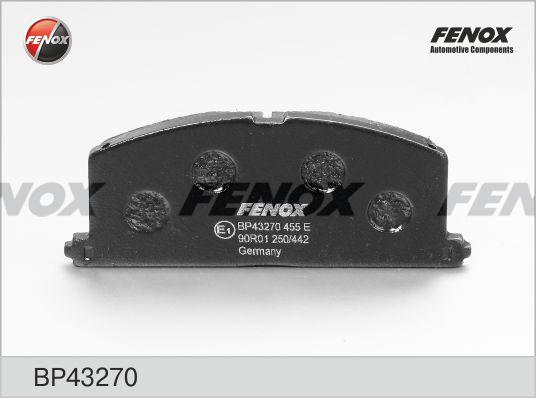 Fenox BP43270 - Тормозные колодки, дисковые, комплект abcparts.ee