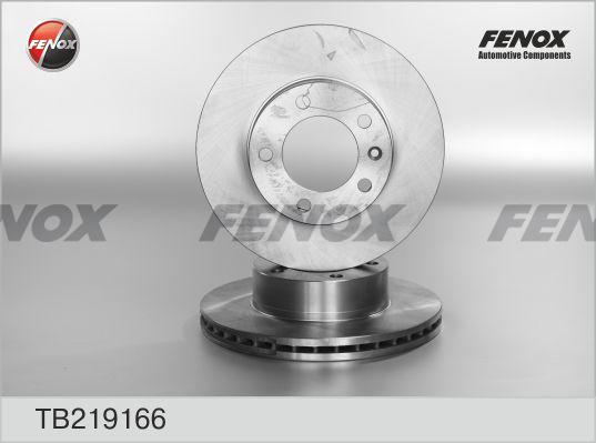 Fenox TB219166 - Тормозной диск abcparts.ee