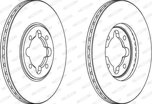 Ferodo DDF410 - Тормозной диск abcparts.ee