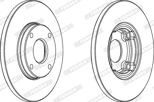 Ferodo DDF422X - Тормозной диск abcparts.ee
