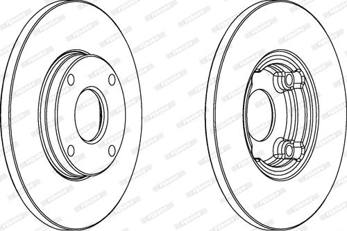 Ferodo DDF422 - Тормозной диск abcparts.ee
