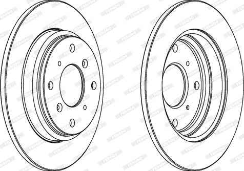 Ferodo DDF512 - Тормозной диск abcparts.ee
