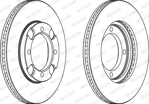 Ferodo DDF692 - Тормозной диск abcparts.ee