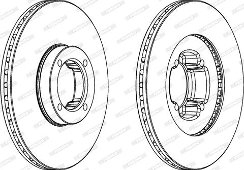 Ferodo DDF610 - Тормозной диск abcparts.ee