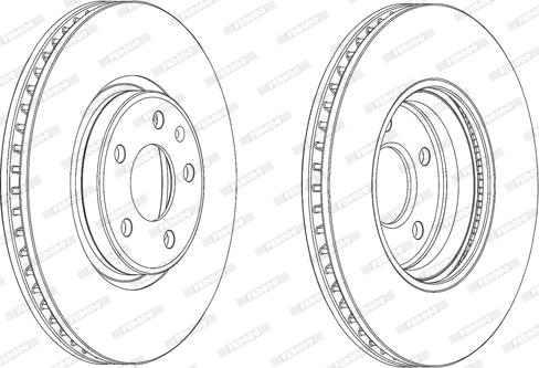 Ferodo DDF1996C - Тормозной диск abcparts.ee