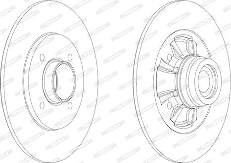Ferodo DDF1984 - Тормозной диск abcparts.ee