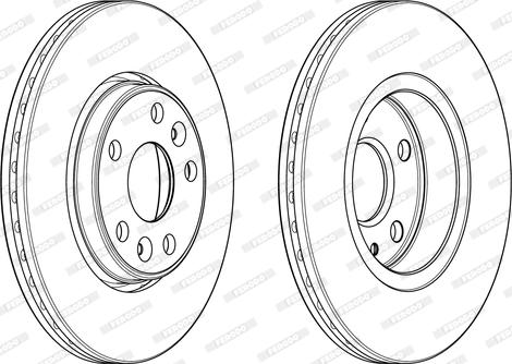 Ferodo DDF1978C - Тормозной диск abcparts.ee