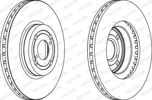 Ferodo DDF1461C - Тормозной диск abcparts.ee