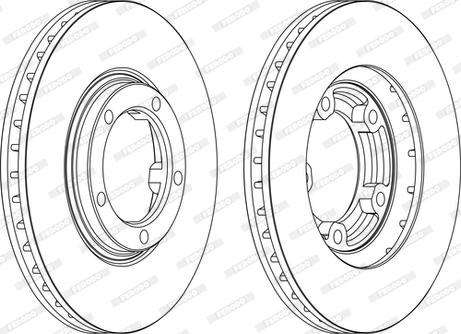 Ferodo DDF1404C - Тормозной диск abcparts.ee