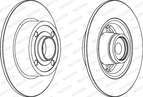 Ferodo DDF157-1 - Тормозной диск abcparts.ee