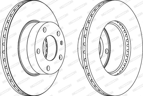 Ferodo DDF166 - Тормозной диск abcparts.ee