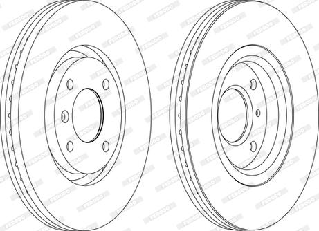 Ferodo DDF1152P-D - Тормозной диск abcparts.ee