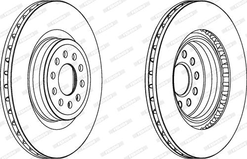 Ferodo DDF1137 - Тормозной диск abcparts.ee