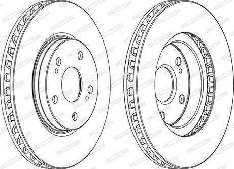 Ferodo DDF1814C-D - Тормозной диск abcparts.ee