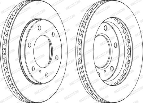 Ferodo DDF1818C-1-D - Тормозной диск abcparts.ee