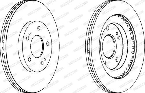 Ferodo DDF1399 - Тормозной диск abcparts.ee