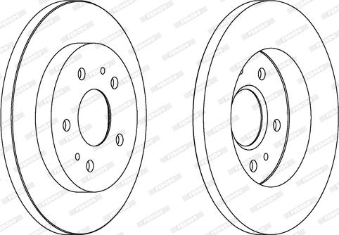 Ferodo DDF1387 - Тормозной диск abcparts.ee