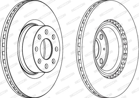 Ferodo DDF1298C - Тормозной диск abcparts.ee