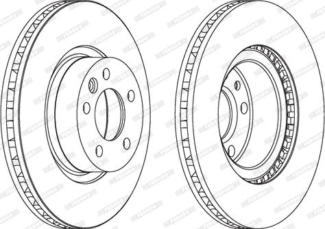 Ferodo DDF1254 - Тормозной диск abcparts.ee