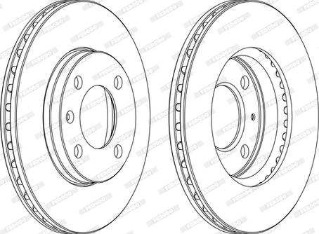 Ferodo DDF175-D - Тормозной диск abcparts.ee
