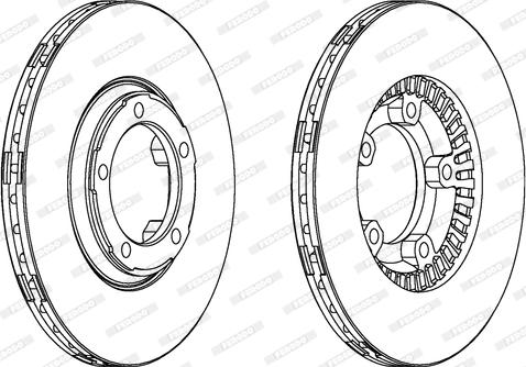 Ferodo DDF349 - Тормозной диск abcparts.ee