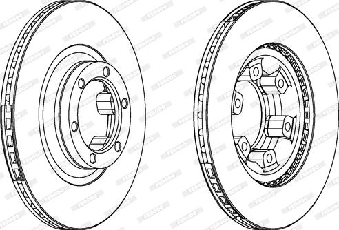 Ferodo DDF345 - Тормозной диск abcparts.ee