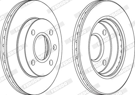 Ferodo DDF766X - Тормозной диск abcparts.ee