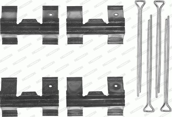 Ferodo FBA425 - Комплектующие для колодок дискового тормоза abcparts.ee