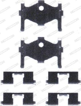 Ferodo FBA533 - Комплектующие для колодок дискового тормоза abcparts.ee