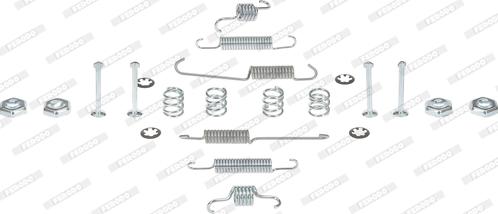 Ferodo FBA53 - Комплектующие, барабанный тормозной механизм abcparts.ee