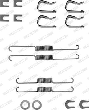 Ferodo FBA6 - Комплектующие, барабанный тормозной механизм abcparts.ee