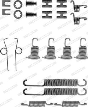 Ferodo FBA71 - Комплектующие, барабанный тормозной механизм abcparts.ee