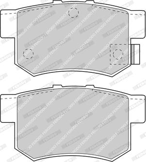 Ferodo FDB956-D - Тормозные колодки, дисковые, комплект abcparts.ee