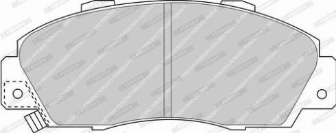 Ferodo FDB905-D - Тормозные колодки, дисковые, комплект abcparts.ee