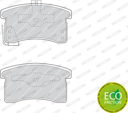 Ferodo FDB974 - Тормозные колодки, дисковые, комплект abcparts.ee
