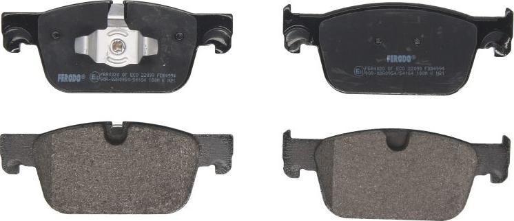 Ferodo FDB4994 - Тормозные колодки, дисковые, комплект abcparts.ee