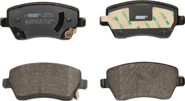 Ferodo FDB4966 - Тормозные колодки, дисковые, комплект abcparts.ee