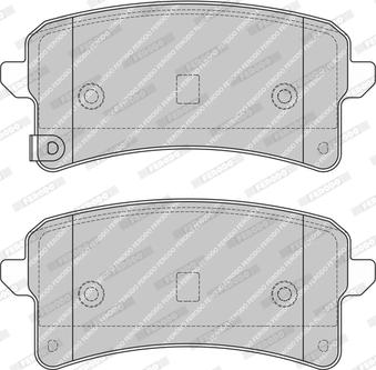 Ferodo FDB4980-D - Тормозные колодки, дисковые, комплект abcparts.ee