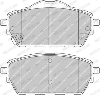 Ferodo FDB4975-D - Тормозные колодки, дисковые, комплект abcparts.ee