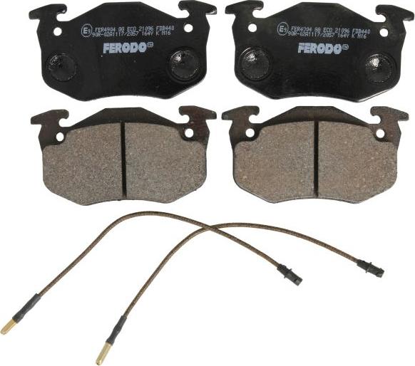 Ferodo FDB440 - Тормозные колодки, дисковые, комплект abcparts.ee