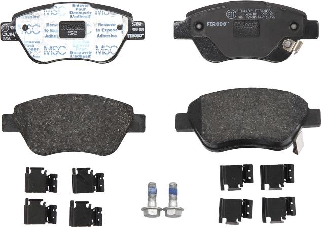 Ferodo FDB4486 - Тормозные колодки, дисковые, комплект abcparts.ee