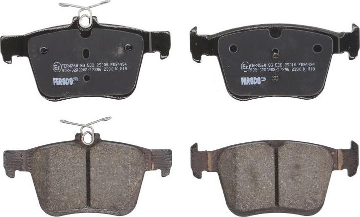 Ferodo FDB4434 - Тормозные колодки, дисковые, комплект abcparts.ee