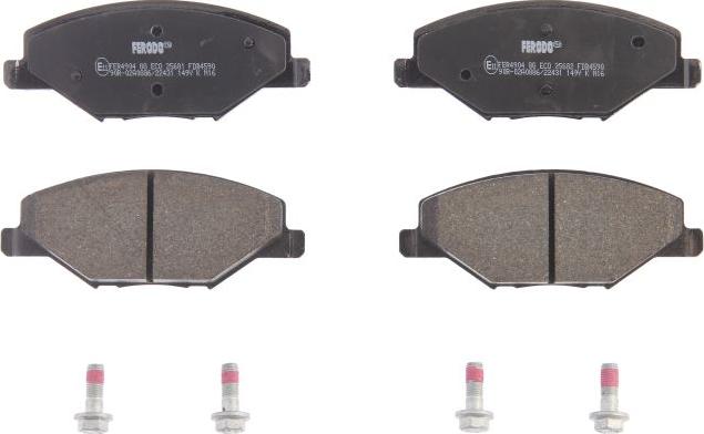 Ferodo FDB4590 - Тормозные колодки, дисковые, комплект abcparts.ee