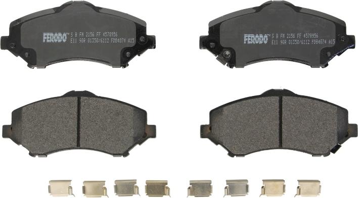 Ferodo FDB4074 - Тормозные колодки, дисковые, комплект abcparts.ee